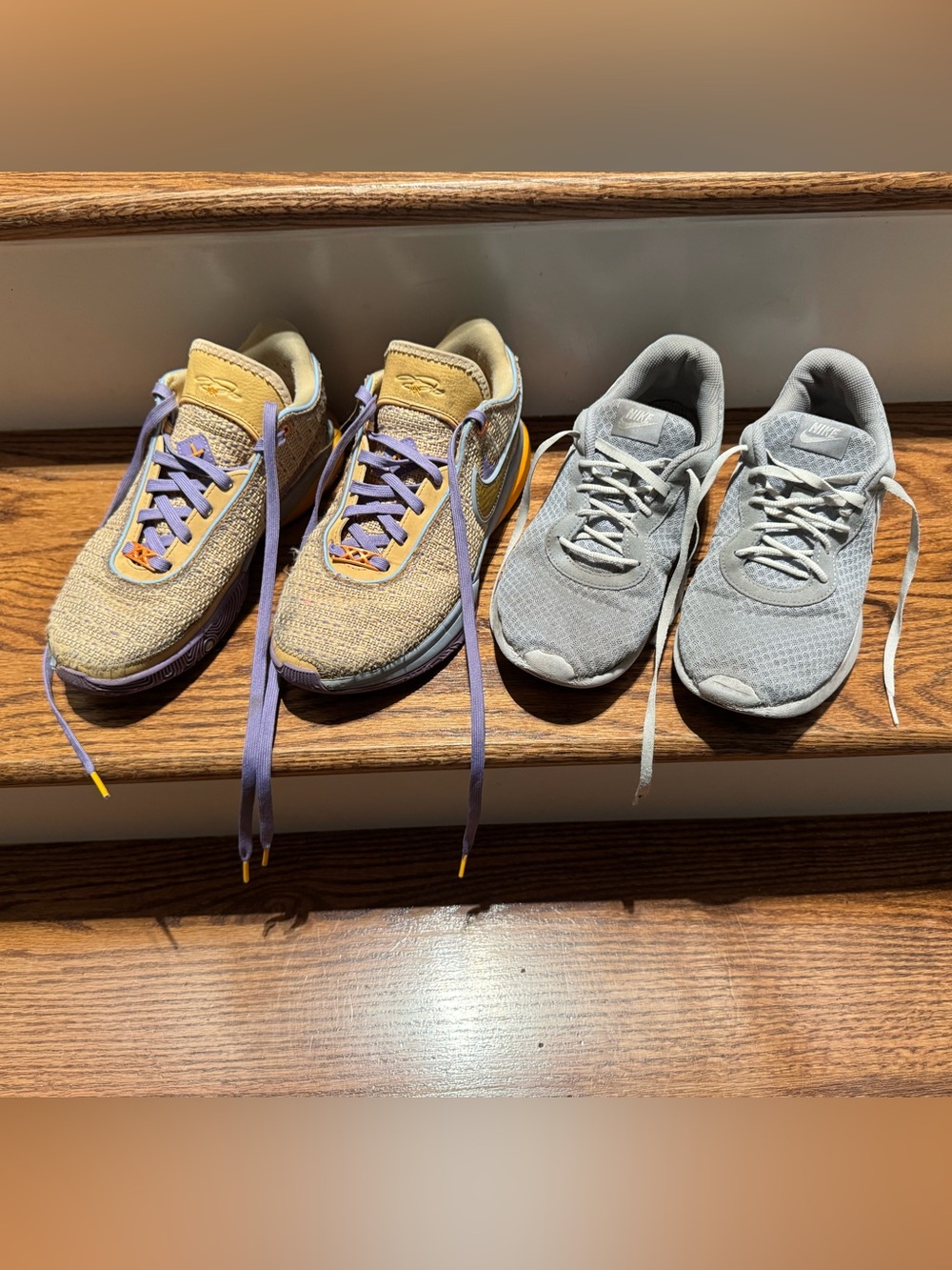 Nike LeBron 20 size 7 & gray Nike size 7.5